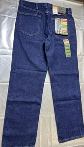 WRANGLER Five Star Premium Jeans Blue Mens 34 x 30 Regular Fit New with Tags - Picture 1 of 9