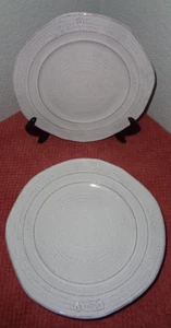 5 Anthropologie White Glenna Italian Earthware Salad Plates - Picture 1 of 2
