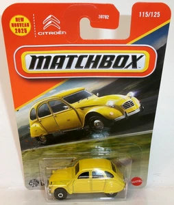 2025 MATCHBOX 1:64 MBX ROAD TRIP 115/125 YELLOW 1970 CITROEN 2CV - Picture 1 of 11