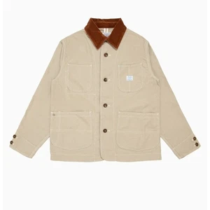 NWT HOME PARTY GARBSTONE Paperclip Jacket Camel Chore Pocket Coat XL - Picture 1 of 6