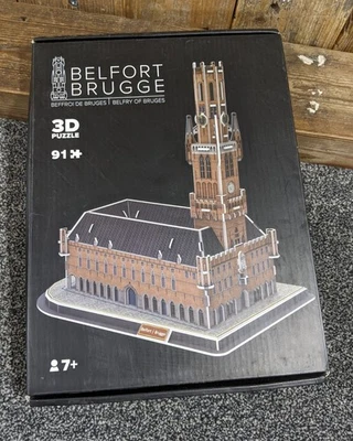 Belfort van Brugge/Belfry of Bruges 91 Pc 3D Puzzle ~ Iconic City Tower ~ NEW - Image 1 of 4