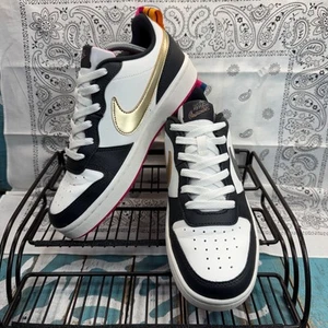 Nike Court Borough 2 SE Low Summit White Pink Prime DJ0040-100 Youth 6/Woman 7.5 - Picture 1 of 10