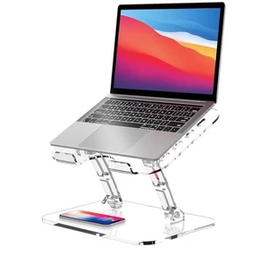Support Ordinateur Portable Pliable Réglable Compatible avec 10 à 15,6 Pouces - Photo 1/9