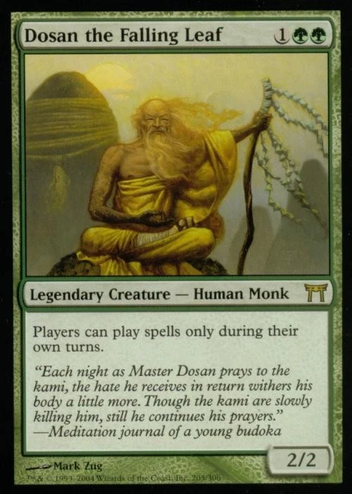 MTG English Dosan the Falling Leaf Light Play Foil Champions of Kamigawa - Image 1 of 1