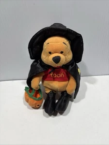 Disney Store Halloween Witch Pooh 9" Stuffed Animal Plush Winnie The Pooh - Picture 1 of 9
