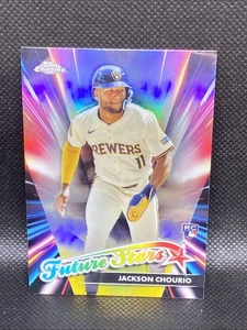 2024 Topps Chrome Update Series - Future Stars Jackson Chourio #FSU-16 (RC) - Picture 1 of 2