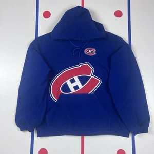 Vintage Montreal Canadiens NHL Hockey Fleece Hoodie Size XL - Picture 1 of 7