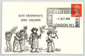 GB QEII 1970 Cover *British Postcard Centenary* ILLUSTRATED APRIL CHILDREN XE235 - Picture 1 of 12