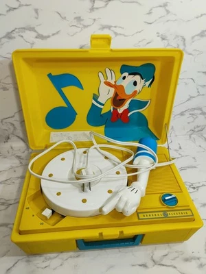Reproductor de discos de colección Walt Disney Donald Duck General Electric RP3123A gira Foto 1 de 4