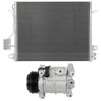 Aluminum compressor and Condenser Cooling Kit For 08-10 Chrysler Town & Country - Image 1 of 4