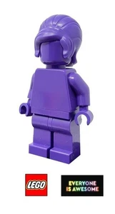 LEGO Everyone Is Awesome-dunkellila monochrome Minifigur-tls107-NEU - Bild 1 von 2