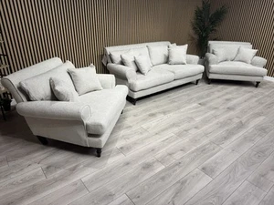 Laura Ashley LYNDEN Style Fabric 3 Seater & 2 Chairs Sofa Set, - RRP £3395 - Picture 1 of 21