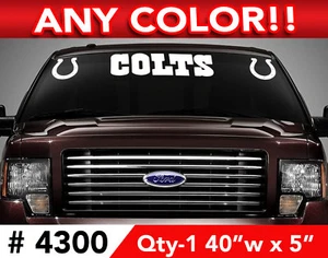 INDIANAPOLIS COLTS WINDSHIELD DECAL STICKER 40"x5" - Bild 1 von 3