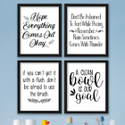 Funny Bathroom Wall Art Prints Farmhouse Decor Pictures Signs Quotes Gag Gift 
