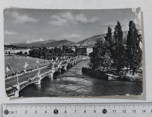 I121637 Cartolina Svizzera - Genève - Pont du Mont Blanc - VG 1963 - Picture 1 of 2