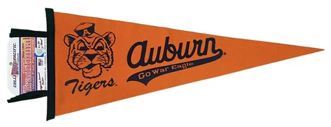 Auburn Tigers Wool Pennant by Collegiate Pacific-12x30-NWT Cover