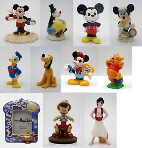 Choose Disney Figures: Mickey, Goofy, Pluto, Aladdin, Pooh Porcelain?