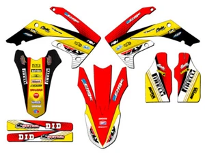 Kit de gráficos CRF 250R RICOCHET amarillo Senge 2010-2013 compatible con Honda - Imagen 1 de 4