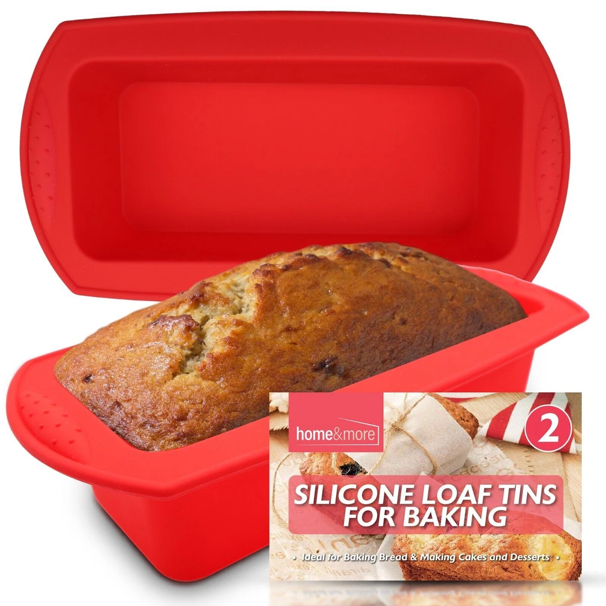 Silicone Bread & Loaf Pan Set (2-Pack) – BPA-Free, Non-Stick & Commercial Grade With Free Recipe Ebook - View #12