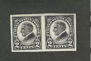 #611 2c HARDING ISSUE UNUSED IMPERORATE PR. MH - Picture 1 of 2
