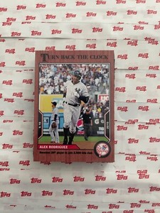 2022 TOPPS NOW TURN BACK THE CLOCK YANKEES ALEX RODRIGUEZ #81 CHERRY PARALLEL /7