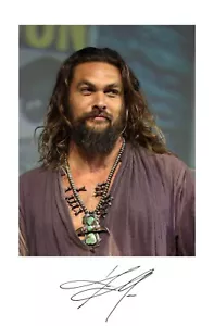 Autógrafo Jason Momoa Juego de Tronos Aquaman + Dune The Flash + Fast & Furious - Imagen 1 de 1