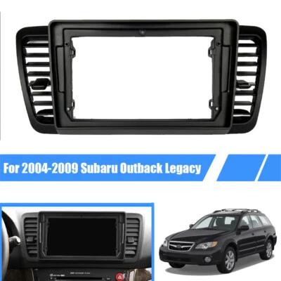 Para 04-09 Subaru Outback Legacy 9"" quadro estéreo de rádio de carro acabamento painel fáscia N9 - Imagem 1 de 4