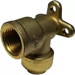 10 Pieces 1/2" Push Fit X 1/2" Female NPT Elbow With Drop Ear, Female Elbow - Picture 1 of 2