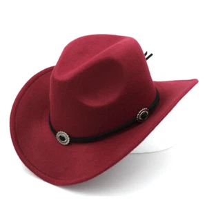 Kids Children Western Cowboy Hat Black Rope Band for Halloween Masquerade Party - Picture 1 of 24