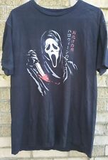 Ghost face Scream Halloween Graphic T Shirt Kanji Size Large EUC!