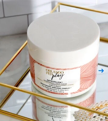 ORLANDO PITA PLAY ALMOHADA SATINADA MÁSCARA PARA EL CABELLO DURANTE LA NOCHE 10.oz (1) Foto 1 de 4