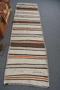 Vintage Rug, Oushak Kilim, Turkish Rug, Rugs For Runner, 8.9x2.6 ft Runner Kilim - Picture 1 of 10