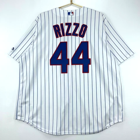 Anthony Rizzo #44 Chicago Cubs Majestic Baseball Jersey Size 2XL Mlb Cover