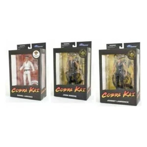 Diamond Select Toys Series 1 Figure Set Cobra Kai Kreese , Lawrence & LaRusso - Picture 1 of 2