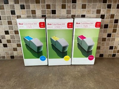 OCE COLORWAVE 300 INK TANK SET MAGENTA CYAN & YELLOW 350 ML. IT-6 - Image 1 of 4