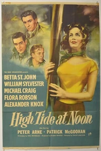 HIGH TIDE AT NOON (1957) Original British One Sheet Film Poster - Betta St. John - Picture 1 of 6