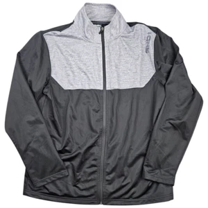 And1 Full Zip Jacket Mens Large Black Gray Basketball Track Mock Neck - Picture 1 of 9
