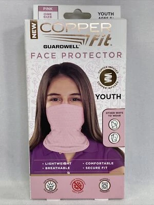 Copper Fit Guardwell Face Protector Youth Mask Pink *NEW*  - Image 1 of 4