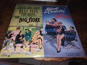 THE BIG STORE/ABBOTT AND COSTELLO IN HOLLYWOOD 2-Laserdisc Brand new Sealed - Picture 1 of 3
