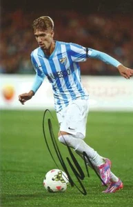 MALAGA: SAMU CASTILLEJO SIGNED 6x4 ACTION PHOTO+COA - Picture 1 of 1