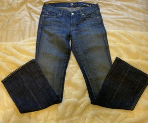 7 FOR ALL MANKIND womens SIZE 28 A Pocket FLIP FLOP JEANS Style U130FF055U-055U - Picture 1 of 5