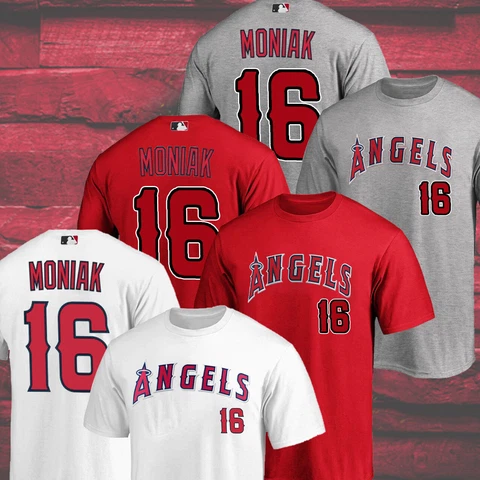HOT NEW!! Welcome Mickey Moniak #16 Los Angeles Angels Name & Number T-Shirt Cover