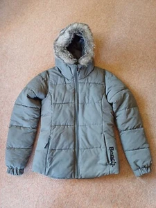 Bench Padded Puffer Jacket Fur lined Eskimo hood Ladies size Small UK 8-10 BNWOT - Picture 1 of 7
