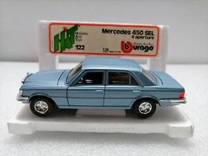 MERCEDES-BENZ 450 SEL - Vintage 1:24 Scale , bburago Hat , Made in Italy 1977 - Picture 1 of 11