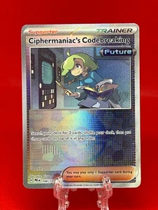 Juego de cartas coleccionables Pokémon Ciphermaniac's Codebreaking 104/131 Pokeball Prismatic Evolutions casi nuevo - Imagen 1 de 2