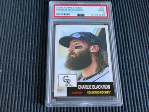 2018 TOPPS LIVING SET #31 CHARLIE BLACKMON *PSA 9 MINT*  ROCKIES