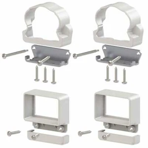 Rail Line Bracket Kit Vinyl Railing Stair Brackets Veranda Traditional (4Pck) - Picture 1 of 4