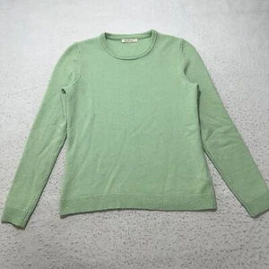 WoolOvers Women's Small Lambswool Crewneck Sweater Mint Green Pullover - Picture 1 of 16
