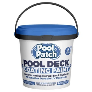 Pool Deck Paint Coating 2 Gallon - UV Resistant Cool Coating for Pool Decks -... - Picture 1 of 7