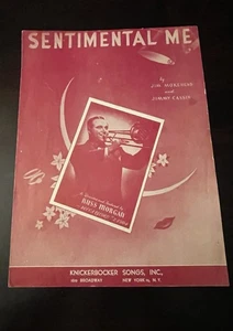 1949 Sentimental Me Music Sheet Ross Morgan Jazz Trumpet Vintage Collectible - Picture 1 of 6